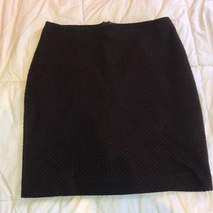Black and Maroon Pencil Skirt